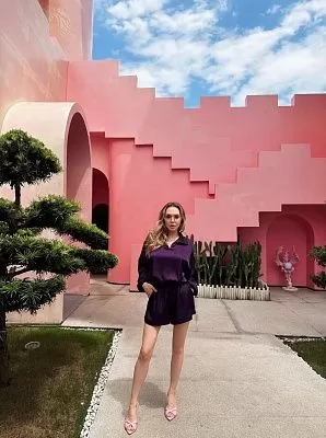 Свитшот атласный, фиолетовый