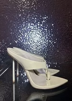 Мюли Le Silla, лаковые, 12 см, желтый